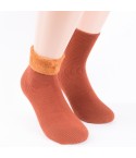 Calze donna micropile caldissime Coconuda arancione terra bruciata