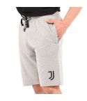 Pantaloncini tuta Uficiale JUVENTUS cotone grigio melange