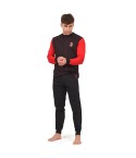 Pigiama uomo Milan in cotone leggero rosso nero PIGM 2010