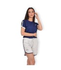 Pigiama donna estivo completino sportivo Kappa 23830 navy