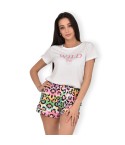 Pigiama donna estivo animalier multicolor Love and Bra 62399