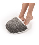 Cuscino pantofolona scaldapiedi GRIGIO Preziosa 0017 caldo morbido-Unica