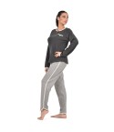 Pigiama donna punto milano grigio piombo Cippi 2248 