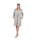 Giacca da camera vestaglia donna punto milano Cippi 4970 grigio 