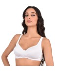 Reggiseno senza ferretto Liabel Rosa coppa C microfibra