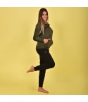Tuta donna Superga SWS22103 aperta verde militare