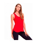 Canotta spalla larga donna Rossoporpora ED134/2 viscosa rossa