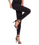Leggings da donna Rossoporpora ED150 lungo con pizzo