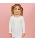 Maglia intima da bimba Ellepi 678 a manica lunga in caldo cotone 