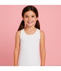 Canottiere bimba Ellepi 8227 cotone spalla larga 3 pz 