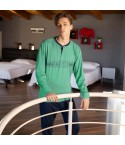 Pigiama uomo 100% cotone jersey logo pixellato El Charro ELP/05