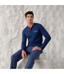 Pigiama uomo lungo cotone Enrico Coveri EP1211