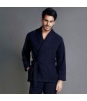 Vestaglia uomo Enrico Coveri ep5050 corta da camera in punto milano blu 