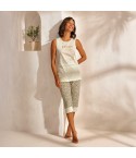 Pigiama estivo donna canotta e pantalone capri Enrico Coveri EP5260