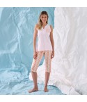 Pigiama donna pantalone pinocchietto Enrico Coveri EP5331
