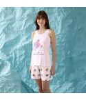 Pigiama donna stampa barboncino cotone Enrico Coveri EP5366
