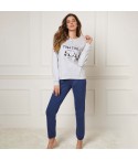 Pigiama donna caldo cotone Enrico Coveri EP6174