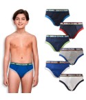 Slip bimbo ragazzo Enrico Coveri ES4106 cotone elastico 6 pz