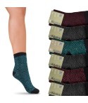 Calzini in caldo cotone 6 paia corte assortite Meritex 3593 B
