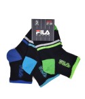 Calze corte Fila F8849 bambino multicolor cotone 3 paia