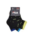 Calze corte Fila F8850 bambino multicolor cotone 3 paia