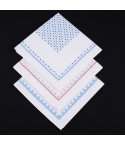 Set di 12 fazzoletti da naso a fantasia 100% cotone 