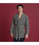 Giacca da camera uomo in cotone cimato Fascino 7215 Grigio