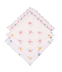 Set di 6 fazzoletti donna da naso fantasia floreale colorata in 100% cotone