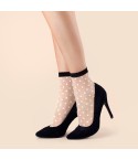 Calzini donna Fiore Bubble Gum 20 den a pois