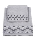 Vingi set asciugamani viso + ospite cotone Fiorella grigio