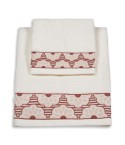 Vingi set asciugamani viso + ospite cotone Fiorella 