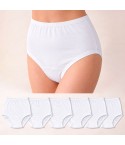 Slip da donna tradizionali cotone Fisafil bordo cotone 6pz