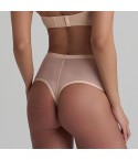 Perizoma modellante in tulle semitrasparente vita alta Bye bra FTMWT