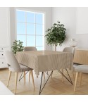 Tovaglia Sommaruga Francy no stiro rettangolare trama quadri dis D beige