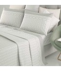 Completo letto 100% cotone Irge Ginevra fantasia Lilibet grigio