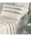 Completo letto 100% cotone Irge Ginevra fantasia Urban beige