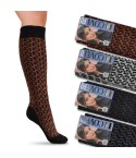 Calze donna caldo cotone Enrico Coveri lunghe e calde Giorgia 296 4 paia B