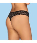 Perizoma maculato vellutato sexy pizzo Obsessive Giully thong