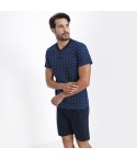 Pigiama uomo Il Granchio GP1051 corto estivo cotone jeans