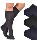 Calze lunghe uomo in microfibra elasticizzata 3 paia
