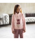Pigiama bimba in coral con tigrotto Irge IKC503
