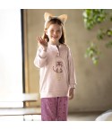 Pigiama bambina con tigrotto caldo cotone Irge IKI498