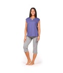 Pigiama Donna 100% Cotone con pinocchietto Ragno DQ42NU