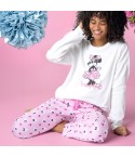 Pigiama donna caldo cotone Disney Minnie 62274