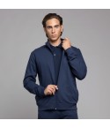 Felpa uomo full zip cotone leggero Biancaluna 26U19001