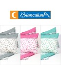 Completo letto matrimoniale cotone made in Italy Vegas Biancaluna