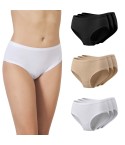 Slip donna midi cotone bielastico Bluintimo 1805- 3 pezzi