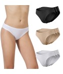 Slip donna vita bassa cotone bielastico Bluintimo 1806- 3 pezzi