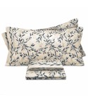 Completo letto con foglie cotone Pompea Marta