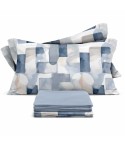Completo letto floreale in percalle di cotone Enrico Coveri Owen